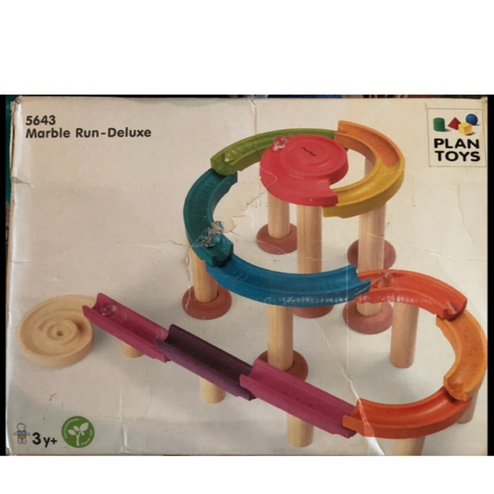 Non-toxic Wooden Marble Run